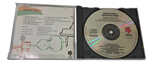 Chick Corea Akoustic Band Cd Usa Estándar