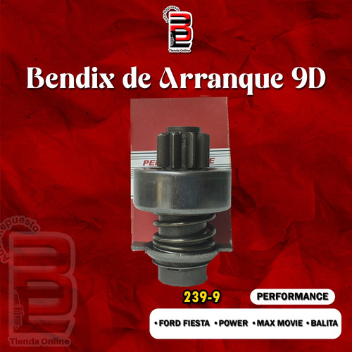 Bendix De Arranque 9d Ford Fiesta Power Max Move Balita 1.6
