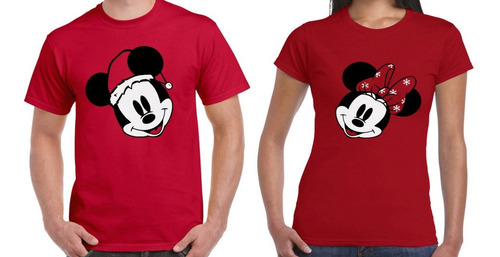 Set 3 Playeras Familia Navidad Mickey Minnie Disney