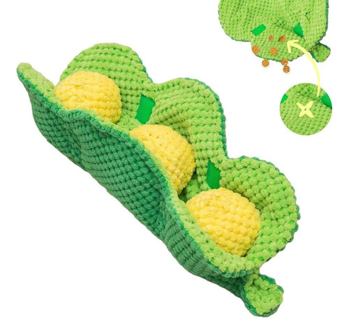 Pawty Dog Toys - Pea Pod Interactive Dog Toy - Snuffle Nosew