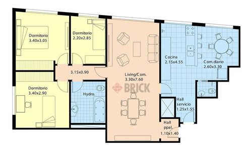 Imagen 2 de 28 de Viamonte Al 2900 - 90 M2 Apto Prof Luminoso T/ext - Barrio Norte