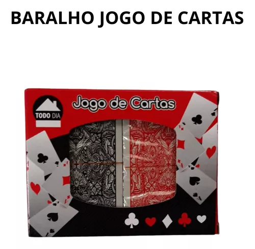 Jogo Baralho Luxo Pvc Duplo 108 Cartas Caixa de Metal - C3B - Baralho -  Magazine Luiza