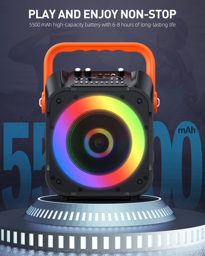 Karaoke Machine Moyleaf With 2 Wireless Microphones