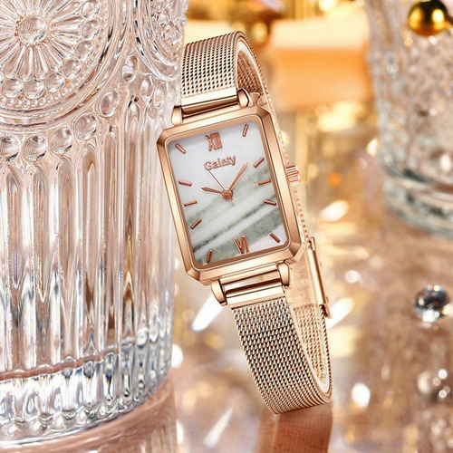 Imagen 10 de 10 de Reloj Para Damas Elegante Mujeres+hermosa De Moda Brazalete