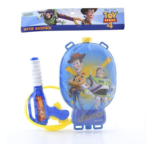 Toy Story 4 Pistola Lanza Agua Water Backpack Orig. Ditoys 