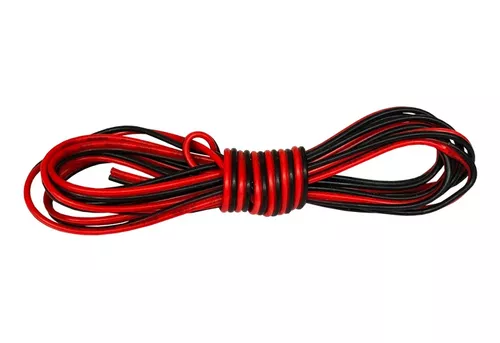 Cable Sonido Bafle Rojo Negro 2x2.5 Mm X 100 Mts / T