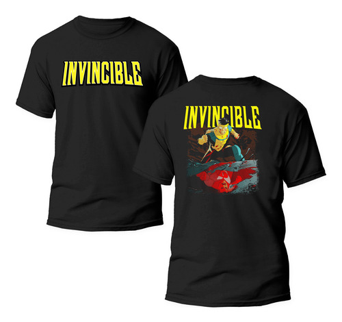 Playera Super Héroe Invencible Estilo Cómic Moderno