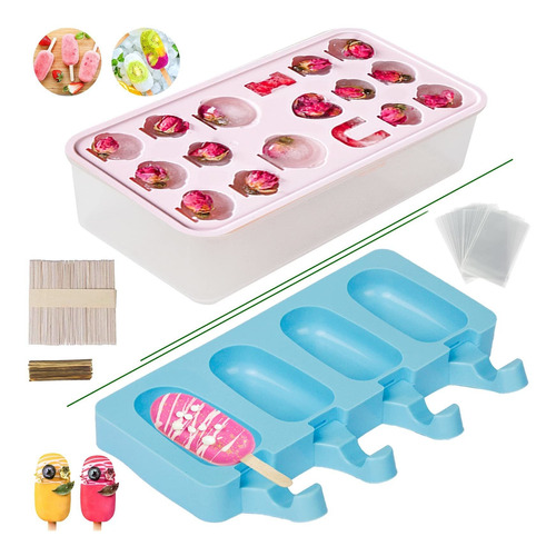 Moldes Para Paletas Moldes Para Cubitos De Hielo 4 Cavidades