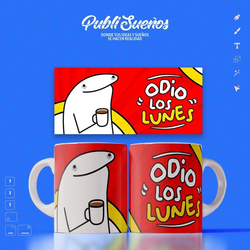 Imagen 7 de 10 de Plantillas Odio Los Lunes / Cod0136