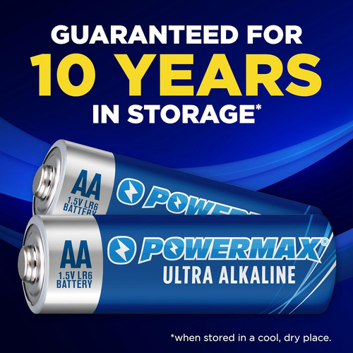 Pack De 4 Pilas Doble A (aa) De Larga Duracion Powermax