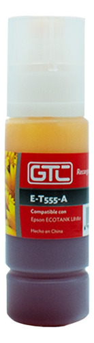Tinta Alternativa Gtc T554 T555 Para Epson L8160 L8180 70ml