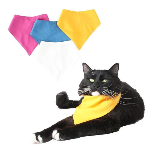 Imagen 1 de 4 de Paquete 3 Paliacates Coloridos Para Perro O Gato