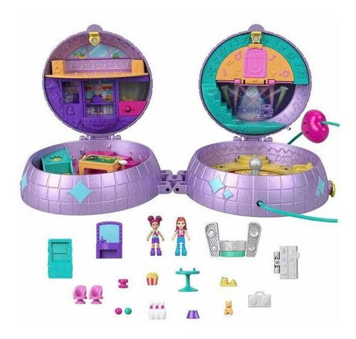 Set Y Bolsa Polly Pocket. Estuche De Patinaje Micro