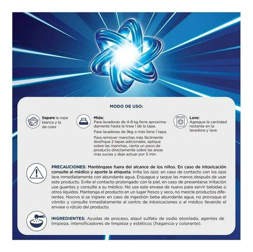 6 Pzas Detergente Líquido Ariel Color Lavar Ropa Blanca Y De