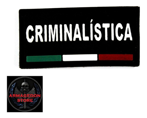 Parche Pvc Criminalistica 10cm Forense Perito Pericial Csi