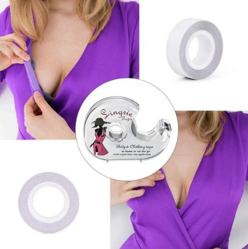 Cinta Adhesiva Transparente E Invisible Para Ropa Y Piel | Cuotas sin interés Cinta Adhesiva Transparente E Invisible Para Ropa Y Piel | Cuotas sin interés