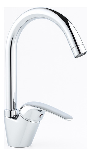 Griferia De Cocina Canilla Monocomando Baño Vont Vt003-gc Acabado Brillante Color Plateado