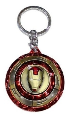 Llavero Escudo Giratorio - Iron Man De Avengers 