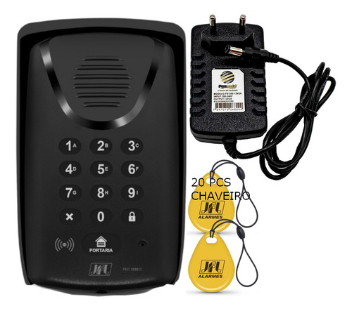 Porteiro S/ Fio Via Celular Gsm/4g Pec 1310c C/ Fonte 20 Tag