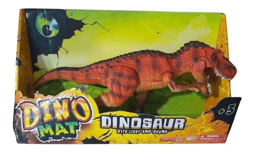 Dinosaurio Tiranosaurio Rex Con Luz Y Sonido Dino Mat