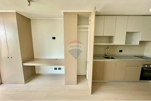 Estudio Nuevo Con Amplio Balcón En Ñuñoa, Piso 4