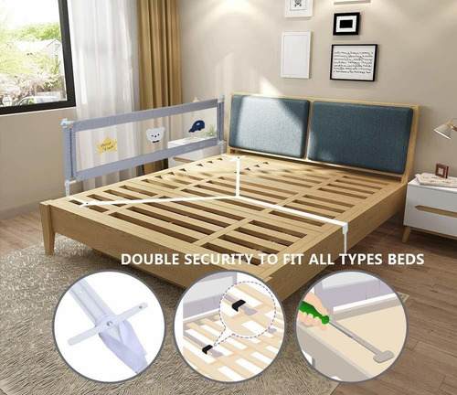Imagen 6 de 6 de Protector De Riel De Cama De Siete Colores Para Niños Peq...