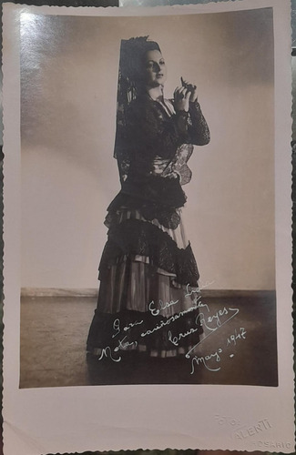 Antigua Foto Bailarina Española 1947 (Usado)