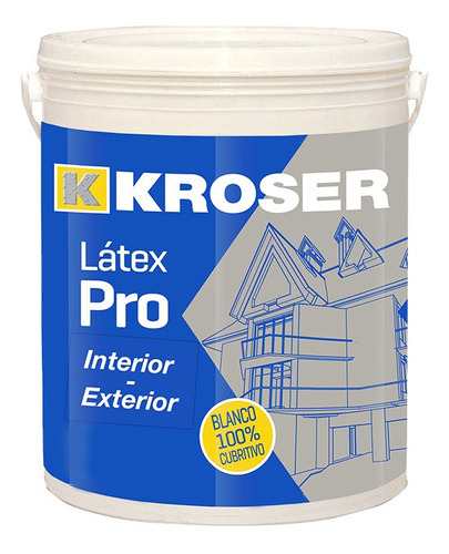 Pintura Kroser Latex Pro Interior/exterior 18l  