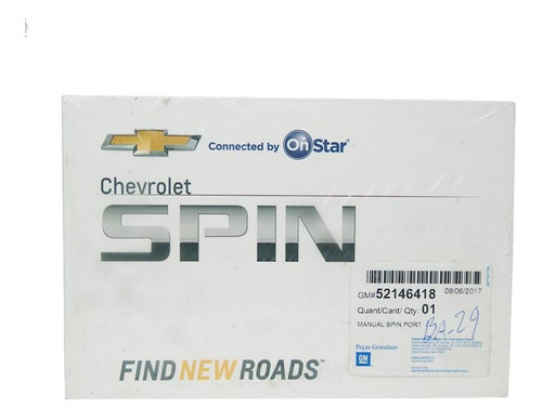 Manual Proprietário Chevrolet Spin Lt 2018