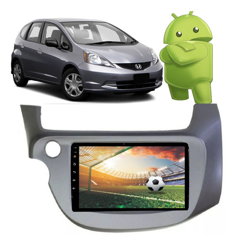 Kit Multimídia Honda Fit 2008 À 13 Android 10 Octa Carplay4g