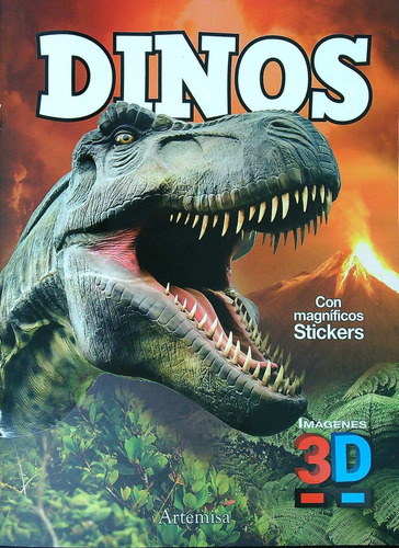 Dinos Con Stickers + Imagenes 3d (incluye Anteojos 3d)