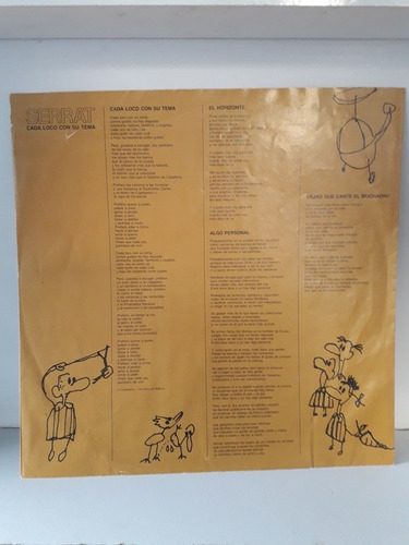 Lp Juan Manuel Serrat - Cada Loco Con Su Tema 1983 Imp. Enca (Usado)