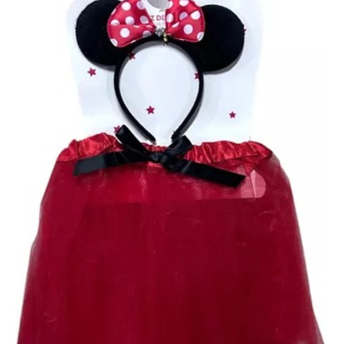 Disfraz Minie Mouse Halloween Niña Tutu Y Cintillo Fiesta Diseños Colores
