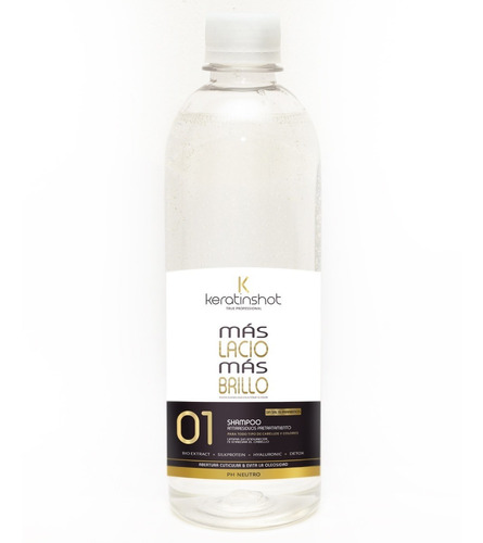 Shampoo Neutro Pretratamientos Antiresiduos 500 Ml Keratina