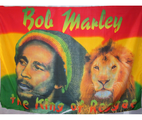 Bandera De Bob Marley Lion (tamaño 90x150cms) Polyester