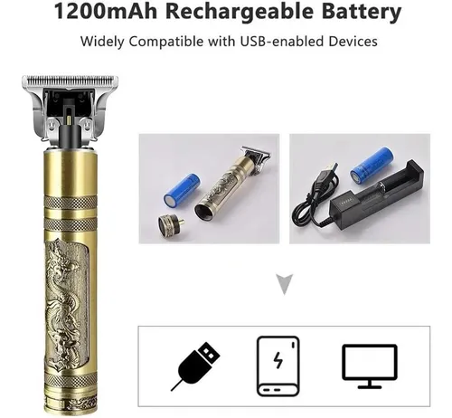 Perfiladora De Pelo Inal mbrica Recargable M quina Trimmer