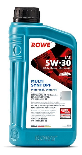 Aceite Rowe Hightec Multi Synt Dpf 5w30 (1lt)