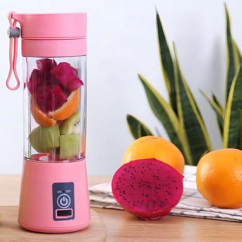 Mini Liquidificador Portátil Shake 6 Laminas + Cabo Usb