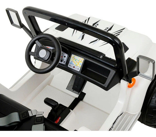 Carro Elétrico Infantil Jipe Ranger Branco Peg Perego 12v