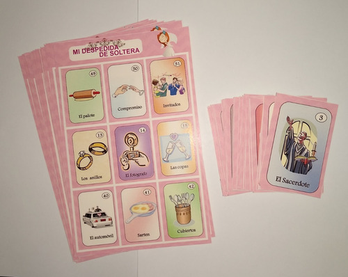 Lotería Personalizada Despedida De Soltera