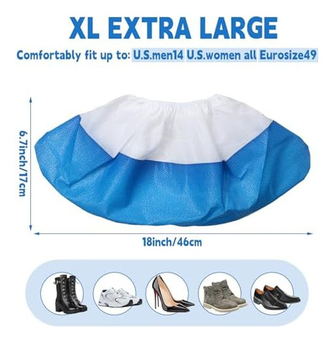 Paquete De 200 Fundas Desechables Extra Grandes Para Botas,