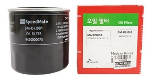 Filtro Aceite Mahindra Pik Up 2,2 Euro 4 