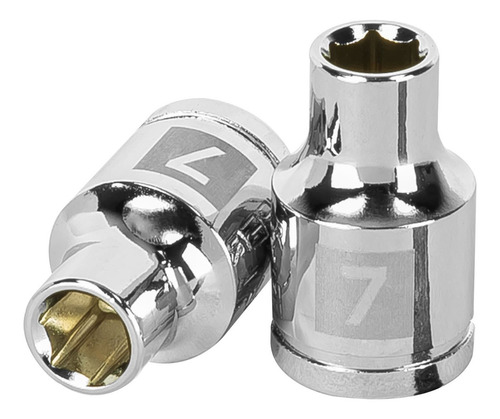 Dado De 7 Mm 6 Puntas Cuadro 3/8' 6pzs
