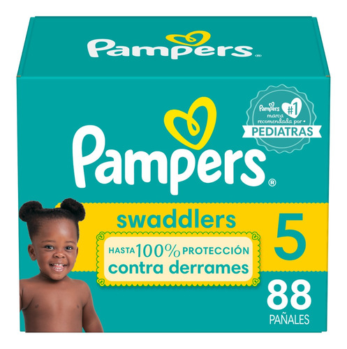 Pampers Swaddlers Etapa 5, 88 Pañales Unisex