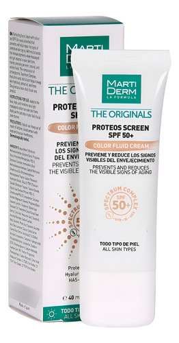 Martiderm Proteos Screen Spf 50+ Crema Color 40 Ml