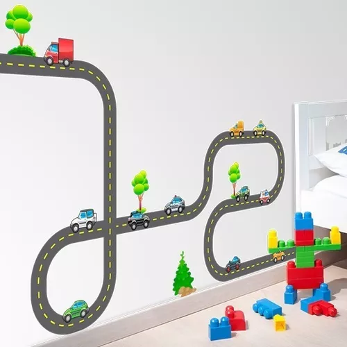 Papel de Parede Quarto Infantil Menino Carros de Corrida