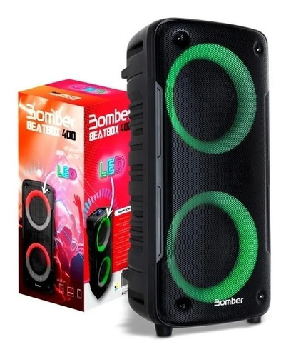 Caixa De Som Bluetooth Bomber Beatbox 400 Portátil 12w Rms