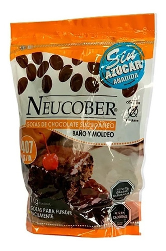Cobertura Chocolate Neucober 407 Sin Azúcar. Agronewen