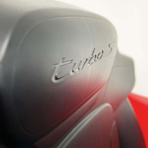 Coche Eléctrico Infantil Porsche Taycan Turbo S 12v Injusa Color Rojo
