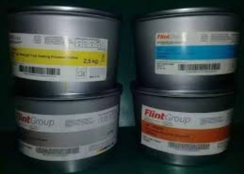 Tinta Litográfica Marca Flin Grauo Latas De 2.5